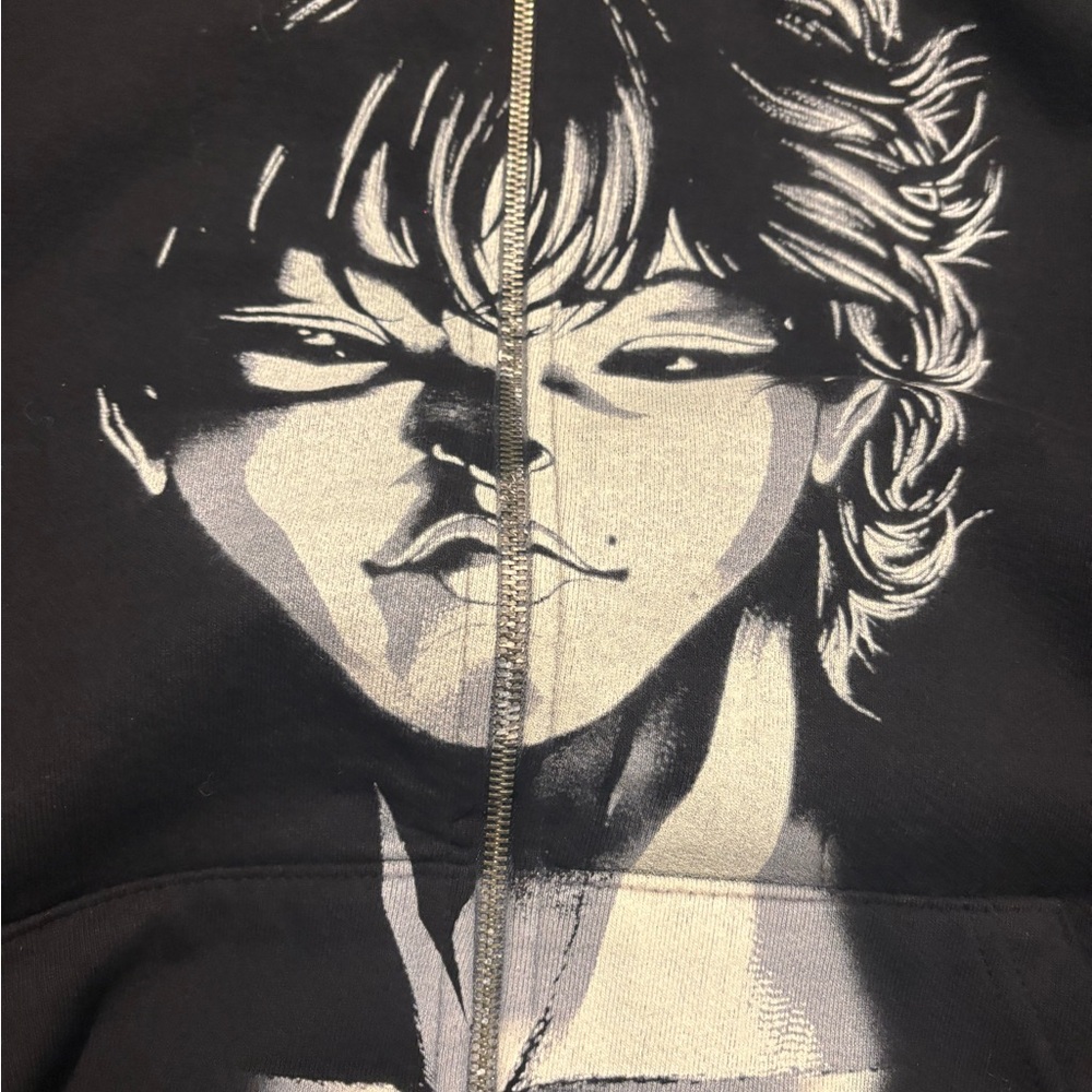 Black and White Graphic Hoodie